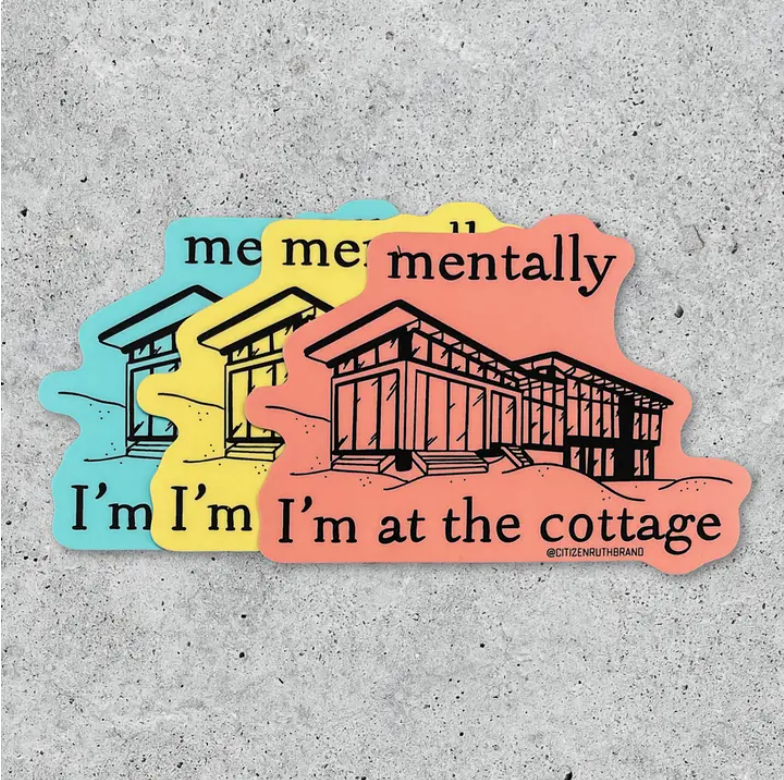Heated Rivalry - Mentally I'm at the Cottage Sticker