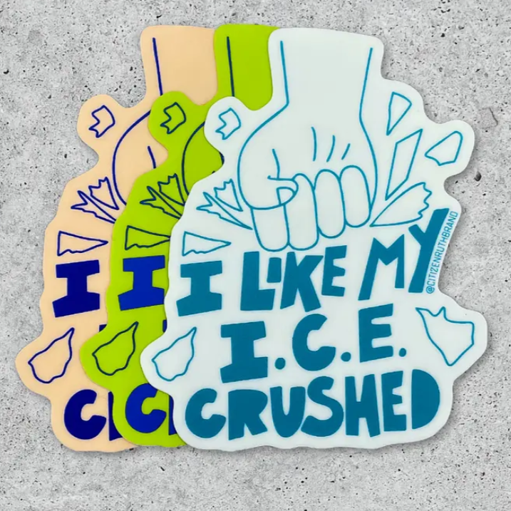 I Like My I.C.E. Crushed Sticker