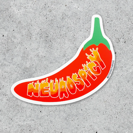 Neurospicy Chili Pepper Sticker